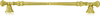 16'' cc Westport Appliance Pull Florentine Gold Finish 8634FG