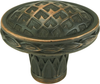Edgar Berebi Thames Oval Knob In Oil Rub Bronze Plate 8658-44