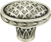 Edgar Berebi Thames Oval Knob In Burnished Silver Plate 8658MS