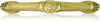 6'' cc Empire Pull W/ Horizontal Lion Motif, Florentine Gold Finish 9717FG