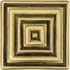 Edgar Berebi Innsbruck Square Knob In Florentine Gold Plate 9929FG