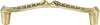 Wellington 5'' cc Pull, Decorated With Swarovski® Lt Colorado Topaz Crystals, Museum Gold Plate X7927/9