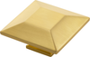 Bijou Polly Knob 2-3/4'' Square Brushed Golden Brass Finish B076558-BGB