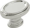 Berkshire Knob 1-1/2'' x 1-1/8'' Oval Polished Nickel Finish B079930-14