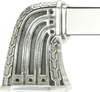 Urban Metro Saville 14'' cc Appliance Pull, Burnish Silver Plate 101814/BS