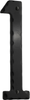 Decorative wrought iron 6'' house numeral 1 S021