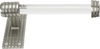 Wilton Tissue Bar Right, Acrylic Handle, Satin Nickel Finish 2116SN
