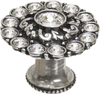 Caché large round multi crystals knob with flared foot with Swarovski Clear Crystals 1203B-9C