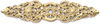 Juliane Grace elongated escutcheon with 18 Swarovski Clear Crystals in Soft Gold. 135-27C