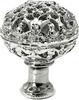Juliane Grace large knob full round with 13 Swarovski Clear Crystals in Platinum. 143-24C