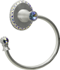 Cache Carpe Diem 1835R-23AB Chrysalis swing towel reeded ring left w/ Swarovski Crystals 1835R-23AB