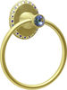 Caché II full swing towel smooth ring right with Swarovski Aurore Boreale Crystals 1837-8AB
