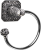 Juliane Grace swing towel smooth ring left with 131 Swarovski Clear & Aurore Boreale Crystals 4058-9CAB