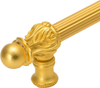 Acanthus 9'' cc with 5/8'' reeded center long pull Romanesque style in Gilded Mercury. 5551R-8