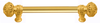 Juliane Grace 6'' cc with 5/8'' smooth center long pull large finial in Gilded Mercury. 5600-8