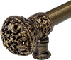 Juliane Grace 18'' cc with 5/8'' smooth center long pull large finial in Antique Brass. 5603-3
