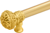 Juliane Grace 22'' cc with 5/8'' smooth center long pull large finial in Gilded Mercury. 5604-8