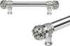 Juliane Grace 6'' cc with 5/8'' smooth center long pull small finial in Platinum. 5610-24