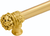 Juliane Grace 12'' cc with 5/8'' smooth center long pull small finial in Gilded Mercury. 5612-8
