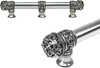 Juliane Grace 6'' cc with 5/8'' smooth center long pull & center brace small finial in Chalice. 5615-9