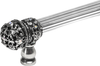 Juliane Grace 6'' cc with 5/8'' reeded center long pull small finial w/ 52 Swarovski Clear & Aurore Boreale Crystals 5700R-9CAB