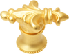 Charlemagne classic large knob in Gilded Mercury. 582-8
