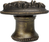 Charlemagne oval knob in Antique Brass. 588-3