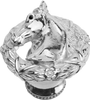 Classic Western Horse in classic laurel leaf wreath knob left 8000-24