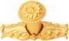 Acanthus Carpe Diem 831839-8 Gilded Mercury small knob Rosette style w/ rope small back plate 831839-8
