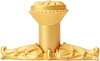 Acanthus Carpe Diem 831839-8 Gilded Mercury small knob Rosette style w/ rope small back plate 831839-8