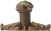 Acanthus Carpe Diem 836839-22 Oil Rub Bronze leave large knob w/ rope small back plate Romanesque style 836839-22