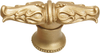 Acanthus leaves large knob with flared foot Romanesque style in Soft Gold. 836B-27
