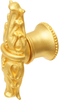 Acanthus leaves large knob with flared foot Romanesque style in Gilded Mercury. 836B-8