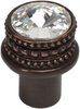 Caché medium round knob with an 18mm Swarovski Clear Crystals 860-22C