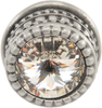 Cache Caché medium round knob with an 16mm rivoli Swarovski Clear Crystal 863-11C