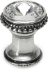 Cache Caché knob with an 18mm rivoli Swarovski Clear Crystal in Chalice. 869-9C