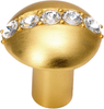 Caché round knob with center of 5 rivoli Swarovski Clear Crystals 874-8C