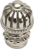 Cricket Cage medium round knob with beaded base in Platinum. 969-24