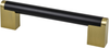 Studio Remix 128mm CC Matte Black and Modern Brushed Gold Pull 2187-955MDB-P