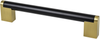 Studio Remix 160mm CC Matte Black and Modern Brushed Gold Pull 2192-955MDB-P