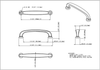 Weser 96 mm cc Bar Pull 410-96SBZ