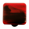 Swirl Collection Brick Red and Black Knob
