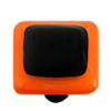 Border Collection Opal Orange and Black Knob