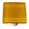 Bubbles Pumpkin Orange Square Knob