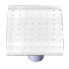 Bubbles White Square Knob