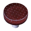 Bubbles Deep Red Circle Knob