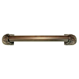 Acanthus Appliance Pull Bar, 16 Inch Drill Center, Dark Brass