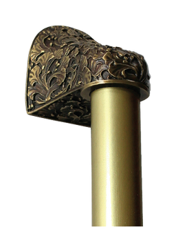 Florid Leaves  NHO-502-12PL  in Antique Brass