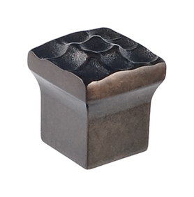 Pomegranate Square Knob 7/8'' C-P08  in Oil Rubbed Bronze