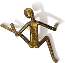 Manhandles Cabinet Pull 7-1/2'' head to toe MH118-01 in Antique